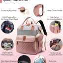 Diaper Bag Backpack with Changing Station, Waterproof Large Capacity, Baby Bag for Mom & Dad, 18 Pockets+USB Port, Foldable Changing Pad, Travel Backpack for Newborn Essentials, Baby Gift