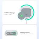 ESR for AirPods 4 Case, Compatible with AirPods 4th Generation Case (2024) (USB-C), Compatible with MagSafe, Drop Protection Cover with Lanyard, Magnetic Lid Lock, Orbit Hybrid Series, White
