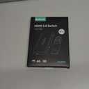 HDMI Switch 3 in 1 Out 4K@60Hz, GANA HDMI Splitter Switcher with Remote, Aluminum HDMI 2.0 Switch Box Hub for 3D, HDCP2.2, HDR, Compatible with Xbox, PS5/ 4/ 3, Fire Stick, Roku, Blu-Ray Player, Black