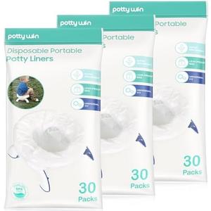 Disposable Potty Liners Compatible with OXO Tot 2-in-1 Go Potty, Potty Refill Bags for Toddler Travel, Universal Potty Bags Fit Most Potty Chairs 15 Pack