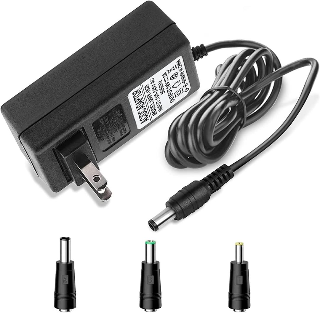 Massage Gun AC DC Power Supply Adapter 18V 2A Universal Compatible with Naipo, Sharper Image 2437599 1011666 1013002 1012667 1013983, Hyperice Hypervolt GO Model 55000 001-00 & More 18V Charger Cable
