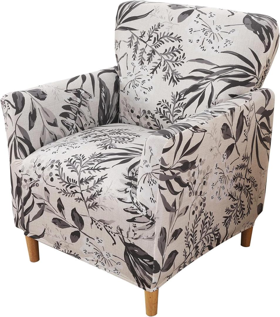 FUANGUI Banquet Armchair Slipcover Chair Covers with Arms Stretch Club Chair Slipcover Soft Armchair Sofa Covers Anti-Slip Furniture Protector for Dogs Pets Home Living Room Decor (1PCS, A3)