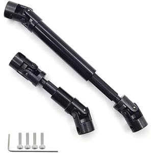 HOPLEX Steel RC Drive Shaft 2Pcs Center Drive Shaft for 1/24 RC Crawler Axial SCX24 Deadbolt AXI90081 Upgrate Part