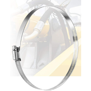 MIAHART 6 inch Hose Clamp Adjustable 304 Stainless Steel Duct Clamps Worm Gear Adjustable 141mm-165mm Hose Clamp (Pack of )