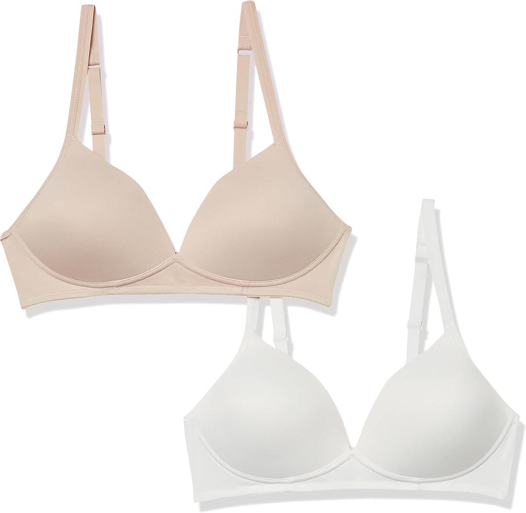 Warner's Women's Blissful Benefits Wireless Lift T-Shirt Bra 2-Pack 04003w (36A)