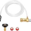 PWACCS Chemical Injector Kit for Pressure Washer, Downstream Injector with 10 FT Siphon Hose, 5-8 GPM, 3/8 Inch Quick Connect