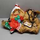 ADOMI 5.3FT Christmas Gingerbread Riding Rocking Horse Inflatable Outdoor Decorations for Yard Lawn Xmas Blow ups Outside Holiday Party Decor