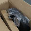 FURWOO Adjustable Salon Chair Small Rolling Stool with Wheels for Spa Salon Massage Home Office Black