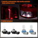 MAYELLO Pair Smoked Red Tail Lights w/Bulbs for 2009-2018 Dodge Ram 1500 2500 3500, 2019-2024 Ram 1500 Classic,Black Out Dark Rear Lamps fit Factory Halogen Trims Only