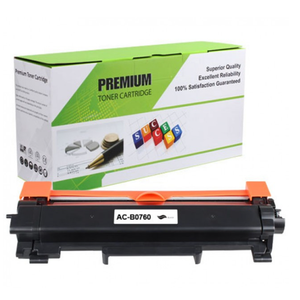 PREMIUM COMPATIBLE BROTHER TN760 TONER CARTRIDGE - BLACK, STANDARD YIELD (3,000 PAGES)