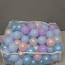 Ball Pit Balls Pack of 100 200 500 - Star and Round Set BPA Free Phthalate Free Non-Toxic Crush Proof Play Balls Soft Plastic Balls for Toddlers Baby Kids Birthday Pool Tent Party