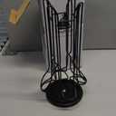 FlagShip Vertuo Pod Holder Coffee Pod Carousel Stand Storage for Nespresso Vertuoline, Small Size 360-Degree Rotation Wire Metal Black (20 Pods Capacity)