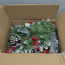 Christmas Garland with Lights 9 FT Artificial Christmas Garland 250 Pieces of Green Rattan Christmas Garland Holiday Artificial Decor for Stairs Wall Door Indoor Outdoor Garland