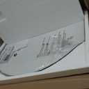 Chende 47''x32'' Large Wall Mirrors for Decor, Black Bathroom Mirror with Removable Shelf, Elegant Scallopd Mirror with Arched Frame for Entryway, Living Room, Mantel, Bedroom