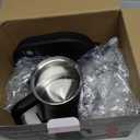 Electric Gooseneck Kettle, 1F Temperature Control, 304 Stainless Steel Inner, 0.8L/1200W Fast Heating with Auto Shut-Off & Safety Lock for Pour Over Coffee & Tea - Black