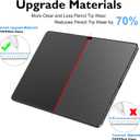 Esanik 2 Pack Like Paper Glass Screen Protector for Samsung Galaxy Tab S10 Plus / S9 Plus / S9 FE Plus (12.4 inch) 9H Tempered Glass Film with Alignment Frame, Writing Like on Paper, Anti Glare