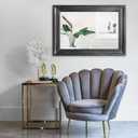 Mirrors for Wall with Black Wood Frame Large 26"x18" Rectangular Hanging Mirrors for Bathroom Bedroom Living Room Home Decor