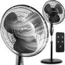 NEXAIR Oscillating 16 Inch Pedestal Stand Up Quiet Operating Room Fan With Remote Control, 3 Speed, with Adjustable Height, Standing Fan Great For Office & Living Room