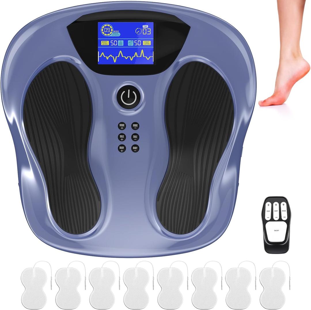 Creliver EMS Foot Stimulator Pro, EMS Foot Massager for Neuropathy with Ergonomic Sole, Neuropathy Pain Relief for Feet Circulation, Leg & Feet Massager with 8 Gel Pads, Tens Unit Muscle Stimulator Creliver EMS Foot Stimulator Pro, EMS Foot Massager for Neuropathy with Ergonomic Sole, Neuropathy Pain Relief for Feet Circulation, Leg & Feet Massager with 8 Gel Pads, Tens Unit Muscle Stimulator