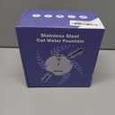 Cat Water Fountain Stainless Steel: 2.2 L Cat Fountain for Drinking - Automatic Pet Water Fountain for Cats Inside - Metal Cat Dog Water Dispenser Bowl with Faucet Water Level Window Ultra Quiet Pump