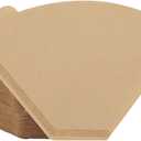 200 Count #4 Cone Coffee Filters 8-12 Cups, Disposable Coffee Paper Filters, Compatible with Ninja Coffee Filter, Pour Over and Drip Coffee Maker(Unbleached Natural)