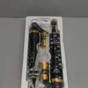 Newsmarts Pair 400mm 15.75" Motorcycle ATV Shock Absorbers Suspension for HONDA for Suzuki for Yamaha for Kawasaki ATV UTV Go Kart Quad Dirt Sport Bikes,Black and Silver