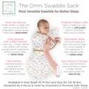 SwaddleDesigns 6-Way Omni Swaddle Sack Arms Up Swaddle for Newborn, More Options to Calm Moro Reflex, Improves Sleep, Easy Transition Baby Sleep Sack, Small, 0-3 Mo, 6-12 lbs, Watercolor Sunny Days