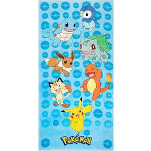 Franco Kids Super Soft Cotton Beach Towel, 58 in x 28 in, Pokemon