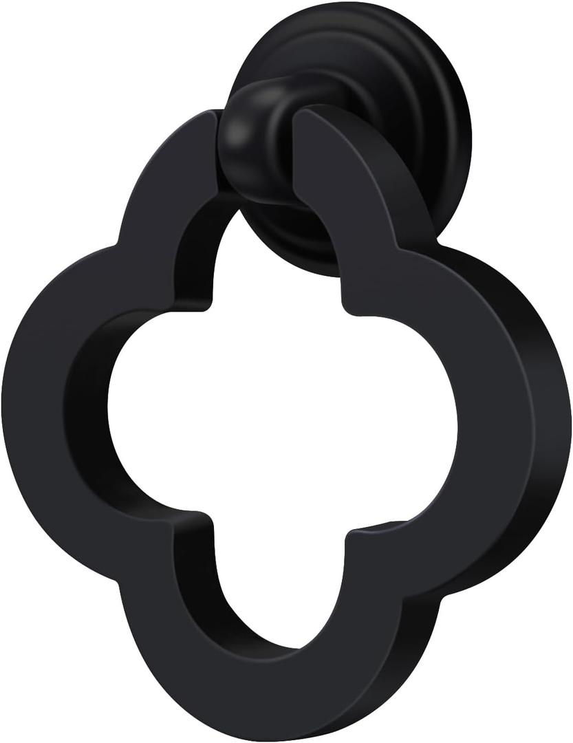 55mm 10 Pack Cupboard Cabinet Knobs, Zinc Alloy Black Solid Dresser Drawer knobs with Screws, Cupboard Knobs for Kitchen Bedroom Bathroom