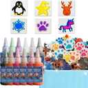 Magic Water Elf Toy KitMake Your Own Squishies Sensory Toys - 10 Xmas Molds, 12 Color Gels - Fun DIY Craft Kits, Birthday Gifts, Party Favors, Stocking Stuffers for Kids Boys Girls Ages 3+