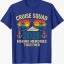 Cruise Squad 2026 Family Vacation Matching Group Summer T-Shirt, Blue, XXL