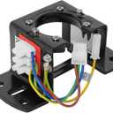 2 x Ceiling Fan Mounting Bracket with Integrated Electrical Connections, Carbon Steel Sloped Cathedral Ceiling Canopy Bracket for Living Room,Outdoor Patio,or Porch with Grounding Wire(Type A)