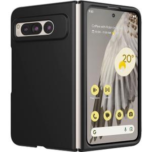 Cresee Case for Google Pixel Fold, Thin Matte Hard PC Cover Phone Case for Pixel Fold - Black