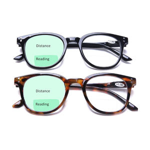 AQWANO 2 Pack Round Bifocal Reading Glasses Lightweight Comfortable Fashion Readers with Spring Hinges for Men Women, 1.5