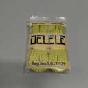 2 x DELELE 2 Pairs Reflective Shoelace Flat Safety Laces for Shoes Sneakers Boots (39 inch (100CM), 17 Yellow)