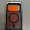 TORRAS Strong Magnetic & Seamless Stand for iPhone 17 Pro Max Case, Fit for MagSafe, Military Grade Drop Protection, Adjustable Kickstand for iPhone 17 Pro Max Case Translucent Matte Orange