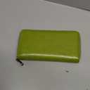 Wallets for Women RFID Blocking Leather Zip Around Wristlet Clutch Travel Purse (Green)