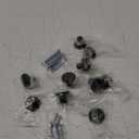 Ravinte 10 Pack Matte Black Cabinet and Drawer Knobs - 1-1/5 Inch Round Pulls for Kitchen, Dressers and Closets