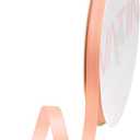 VATIN Double Face Peach Satin Ribbon 3/8" Continuous 25 Yards,Peach Polyester Fabric Ribbon use for Bows Bouquet, Gift Wrapping, Floral Arrangement Wedding Decoration