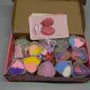 Valentine's Day Gifts for Kids-24 Sets of Slime and 9 Valentine Card, Class Valentine Gifts, Kids Valentines Gifts for School, Slime Party Favors with Gift Cards, Valentine Gifts for Kids