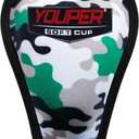 Youper Youth Brief w/Soft Athletic Cup, Boys Underwear w/Baseball Cup (2-Pack) (X-Small, Black)