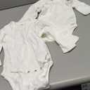 Gerber unisex-baby Multi-pack Long-sleeve Onesies Bodysuit Mitten Cuff Sizes (18 Months, 6-pack White)