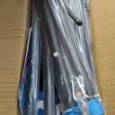 Volleyball Net for Backyard, Professional Portable Outdoor Heavy Duty Volleyball Net Set with Adjustable Aluminum Poles, Anti-Sag Design, Double Tension Adjuster for Beach, Grass |1680D Bag (Blue)