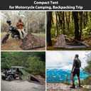 GEERTOP Ultralight Bivy Tent for 1 Person 3 Season Waterproof Single Person Backpacking Tent for Camping Hiking Backpack Travel Outdoor Survival Gear