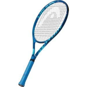 Metallix Attitude Elite Blue Tennis Racket - Pre-Strung Adult Tennis Racquet Lightweight - Midplus Headsize for Blend of Power and Control (4-1/2)