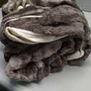 King Size Duvet Cover Set, Double Sided Fluffy Duvet Cover, Super Soft Fuzzy Rabbit Hair & Smooth Milk Winter Duvet Cover & 1 Pillow Sham 104"90",Ultra Warm Cozy Bedding for All-Season Comfort (Brown Plaid)