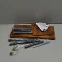 JayRex Countertop Organizer Organization, 3 Tier Moveable Corner Shelf Organizer for Kitchen, Bathroom, Spice Rack, Coffee Area, Over Sink, Dresser Table (Rustic Brown)