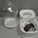 Gardner Pet Automatic Gravity Water Dispenser for Dogs, 1.0Gallon 100% BPA-Free Dog Water Bowl Dispenser, Pet Water Fountain Dispenser with Sponge Filter for Small&Medium Dogs, Cats, Puppies (White)