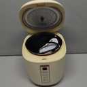 CHACEEF Mini Rice Cooker 2 Cups Uncooked, 1.2L Rice Cooker Small, Portable Non-Stick Small Travel Rice Maker, BPA Free, Smart Control Multifunction Cooker with 24 Hours Timer Delay & Keep Warm Function, Beige