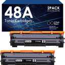 Compatible Toner Cartridge Replacement for HP 48A CF248A for Pro M15w M15a M16w M16a M28w M28a M29w M29a M30w M31w Printer (Black, 2 Pack)